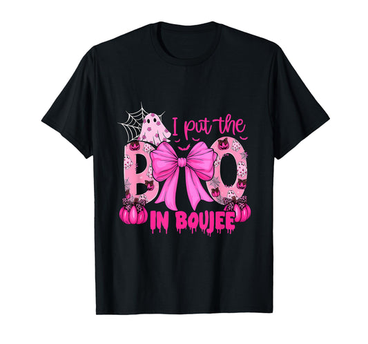 Spooky Season Halloween Ghost I Put Boo in Boujee Halloween T-Shirt