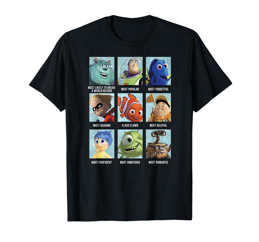 Disney Pixar Collection Movie Characters Best Of Class T-Shirt