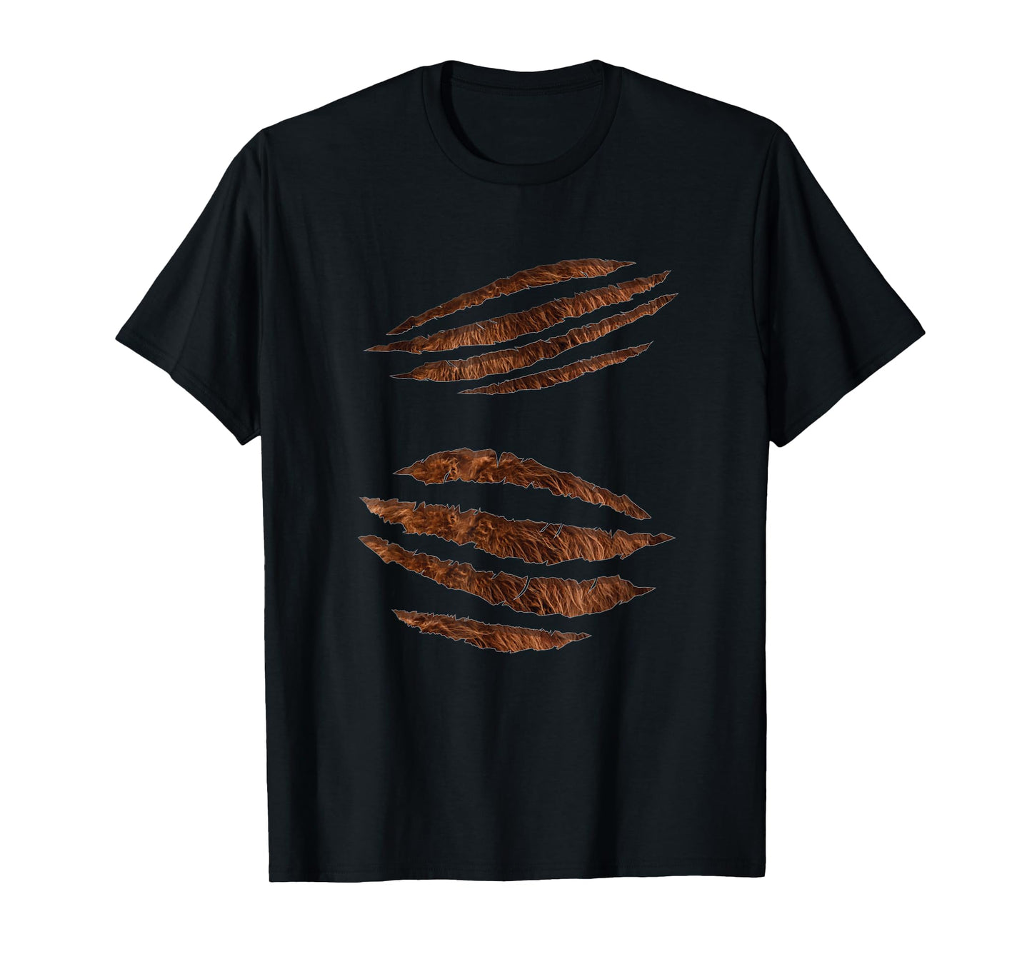 Torn Ripped Werewolf Halloween Costume with Beast Claw Marks T-Shirt