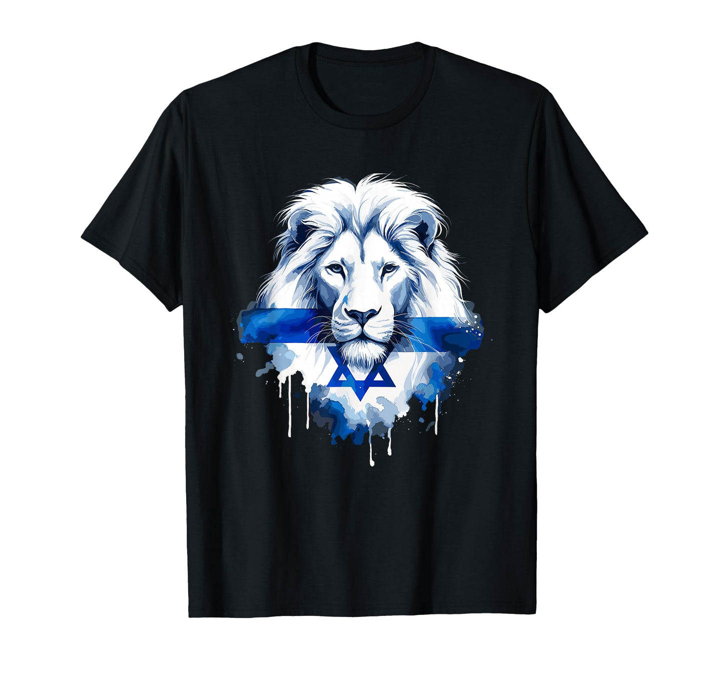 Jewish Israel Flag Lion David Star Yisrael Proud Israelites T-Shirt