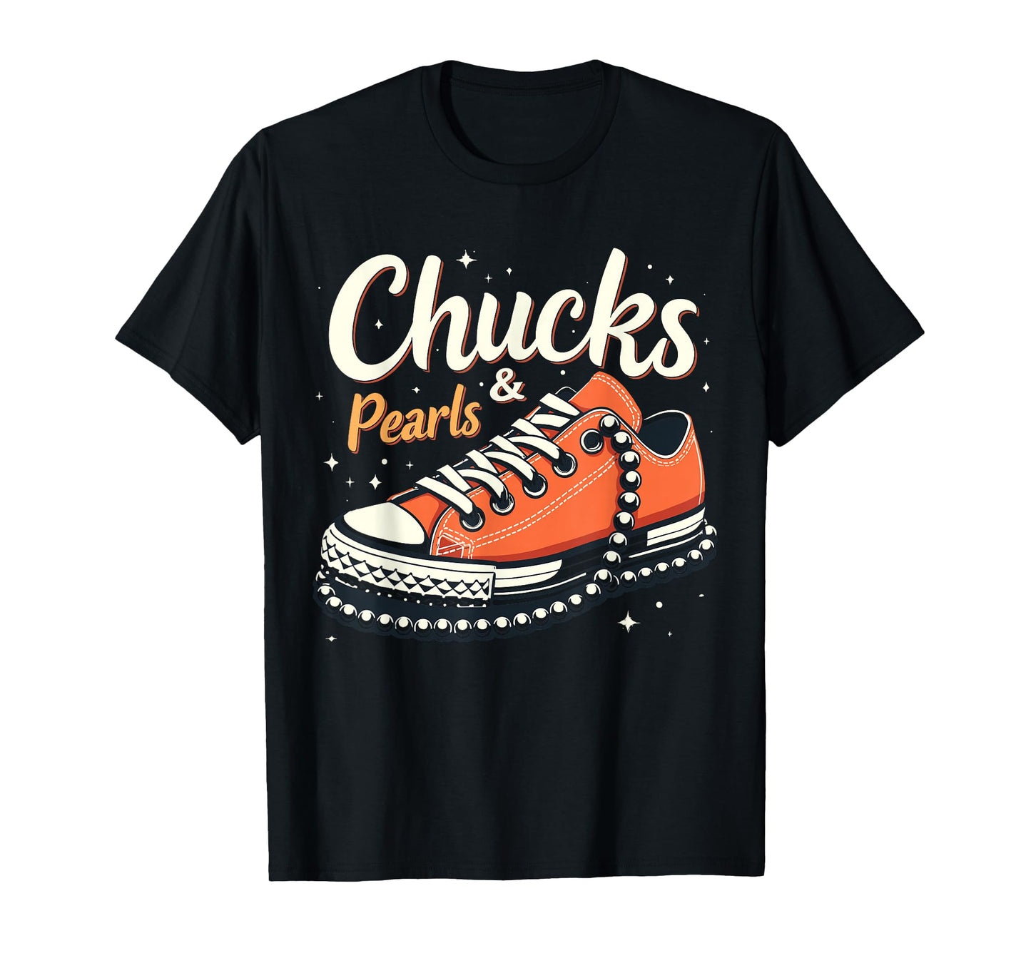 Orange Chucks and Pearls chucks 2025 T-Shirt
