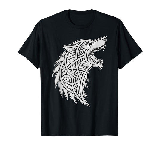 Viking Knotwork - Fenrir Viking Wolf – Norse Mythology T-Shirt