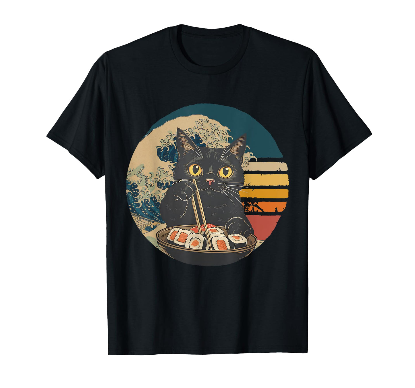 Cat Ramen Noodles Cat Japanese Kawaii Cat Japan Anime Cat T-Shirt