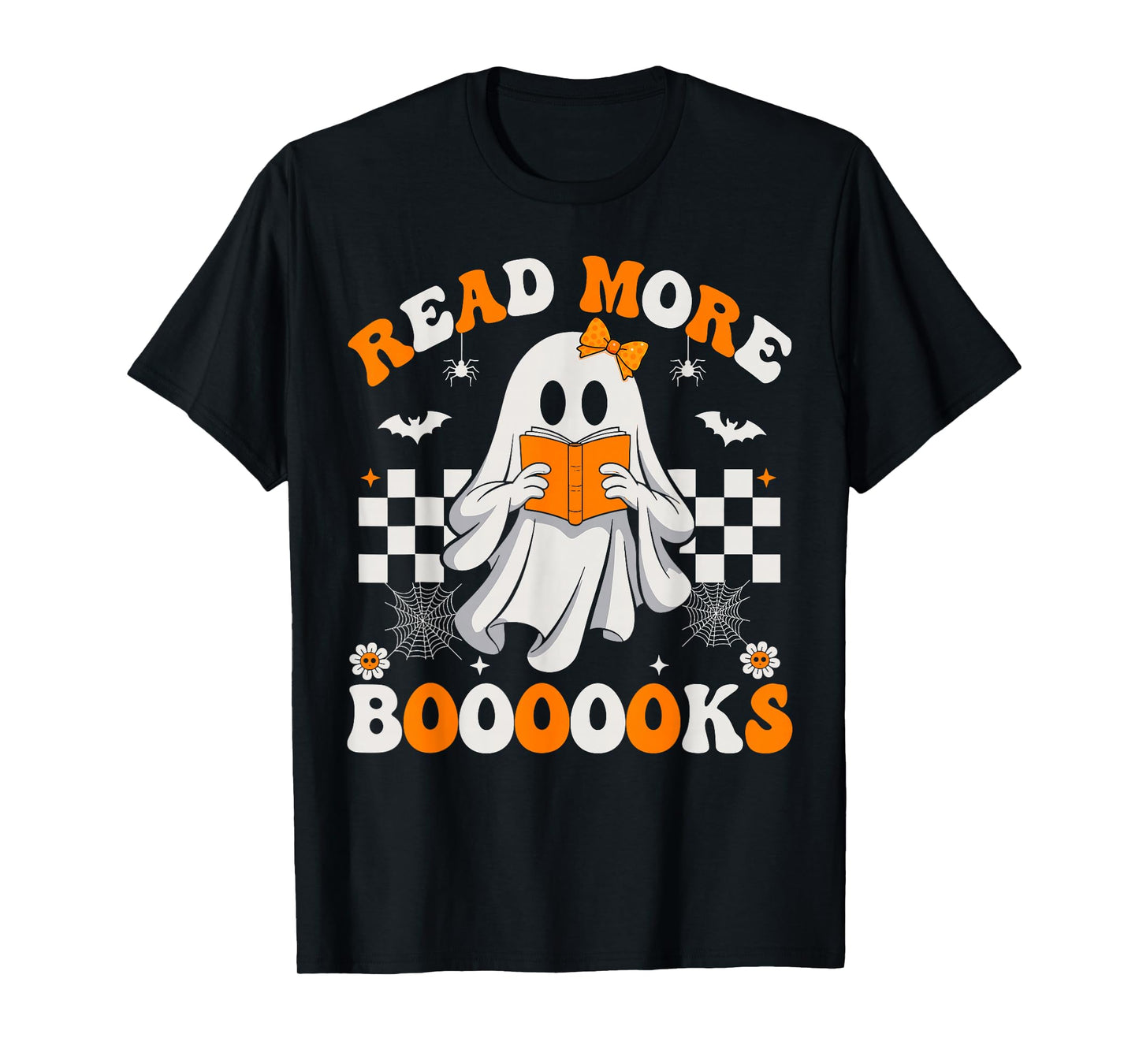 Read More Books Cute Ghost Halloween Teacher Kids T-Shirt
