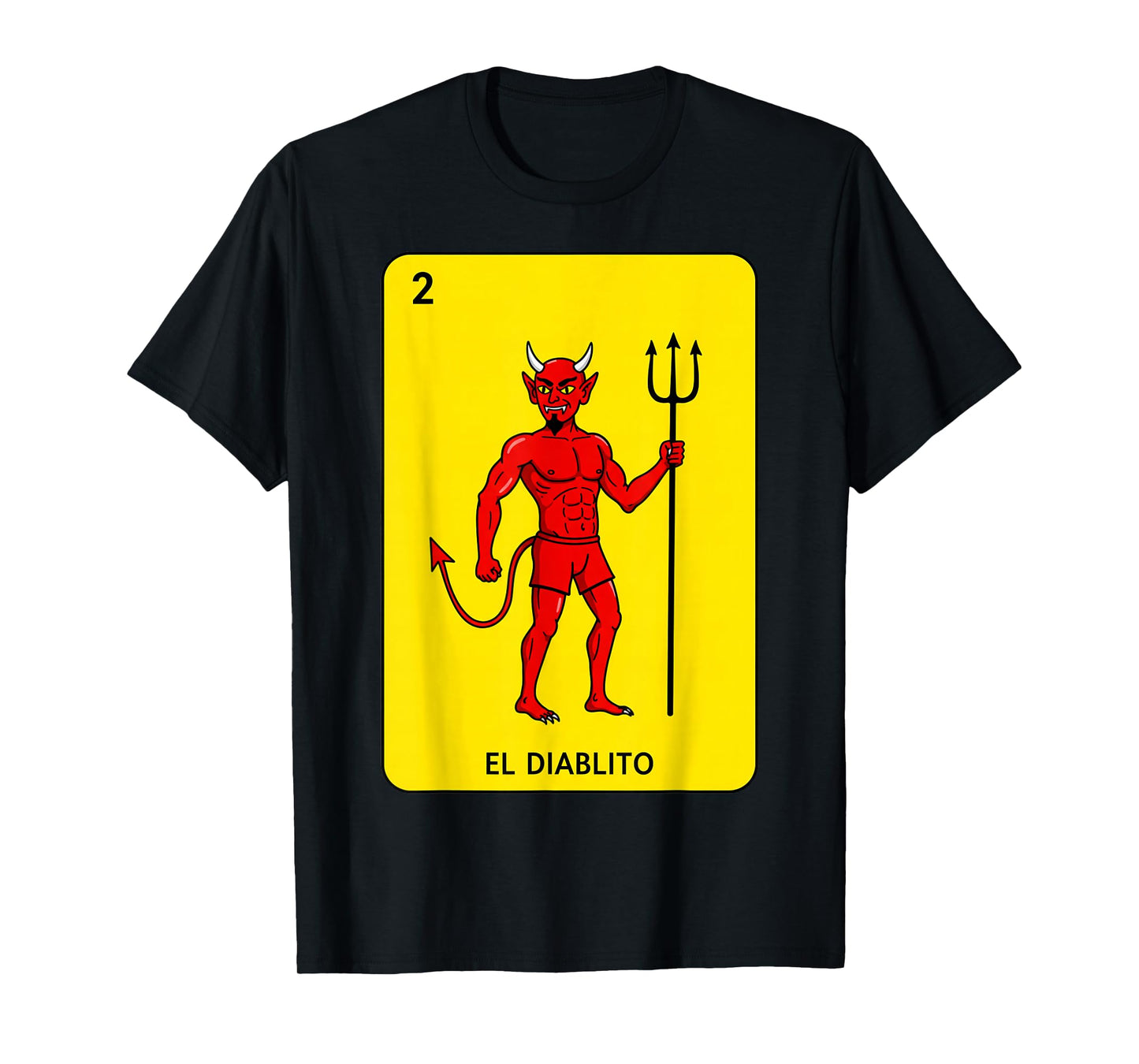 El Diablito Card Mexican Lottery Mexico Men Women Kids T-Shirt