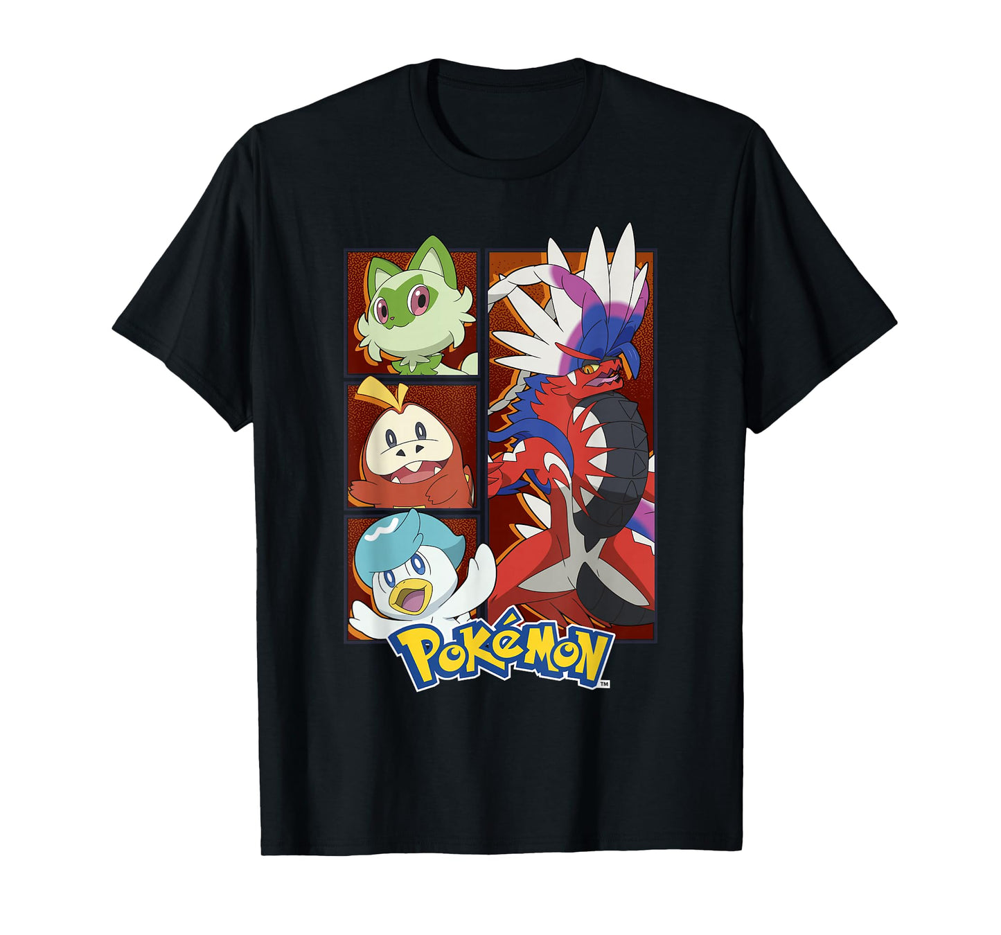 Pokémon Koraidon & Paldea Starters Boxed Up Portraits T-Shirt