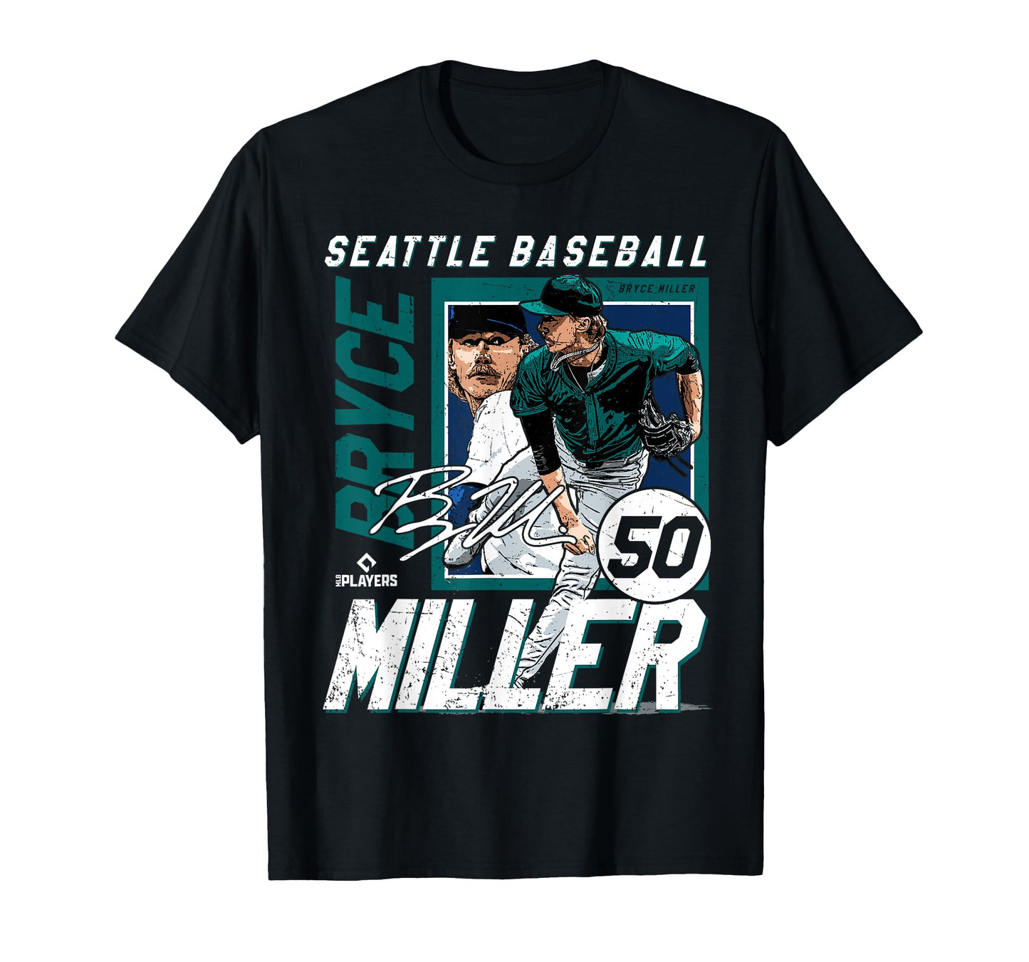 Bryce Miller | Seattle MLB Baseball Player | MLBBMI203M T-Shirt
