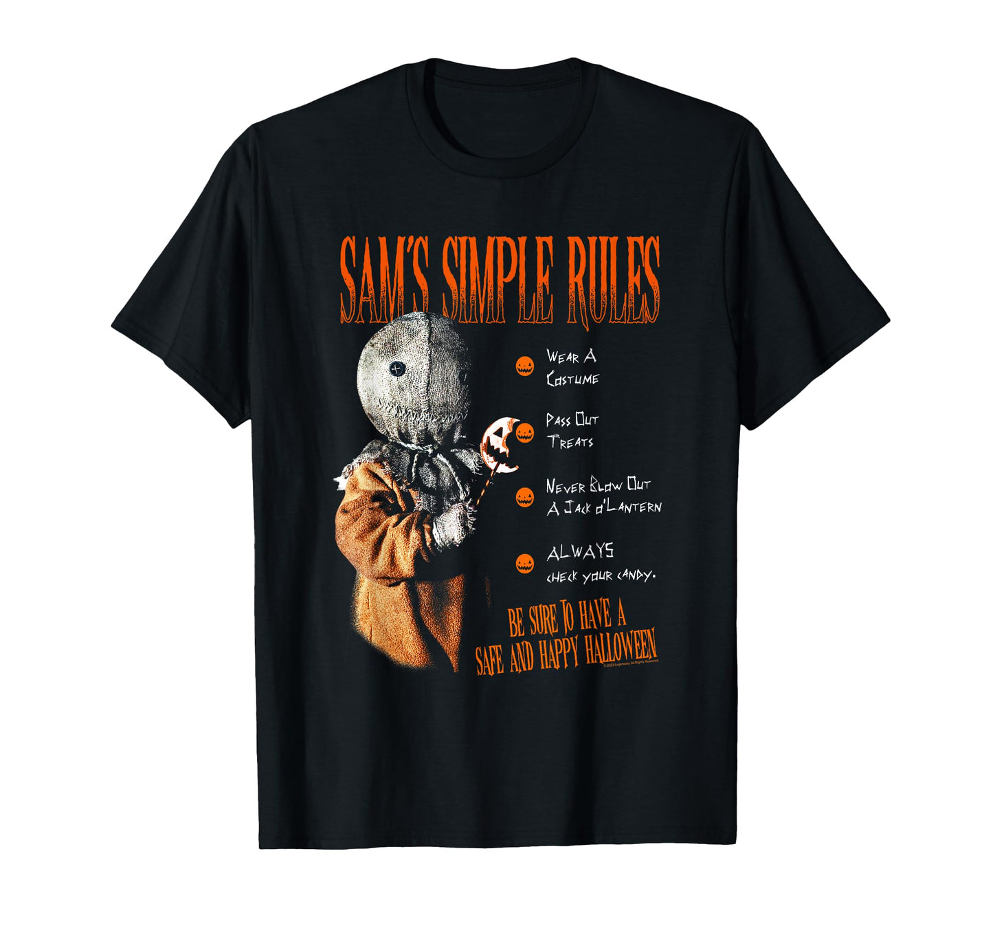 Trick 'r Treat Sam's Simple Rules T-Shirt