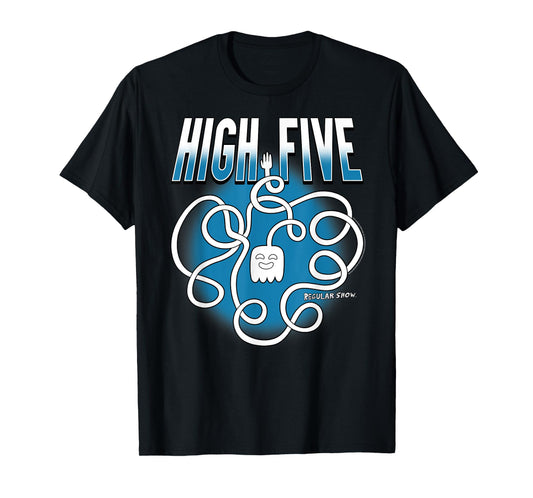 Regular Show High Five Ghost Long Arm Funny Cartoon T-Shirt