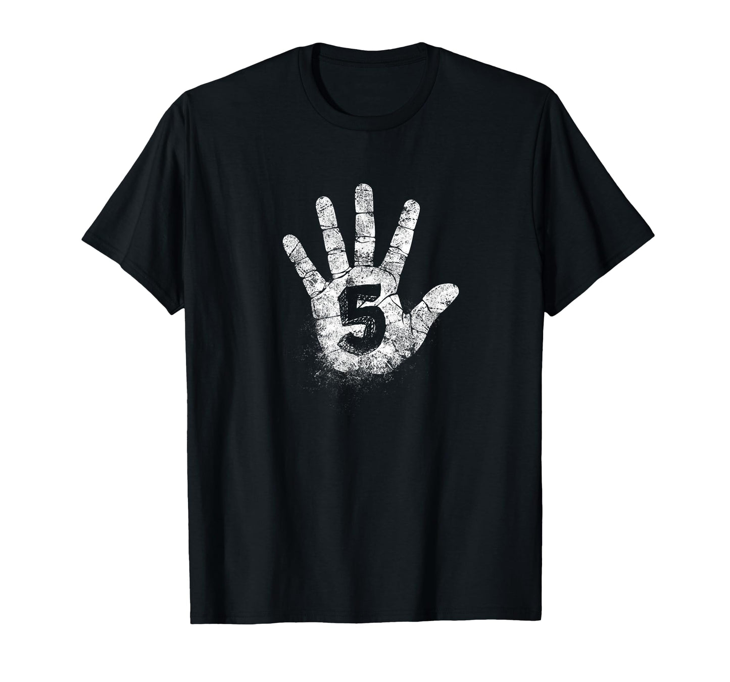 Number Five, 5 Hand Signs to Play Games High Academy Vintage T-Shirt