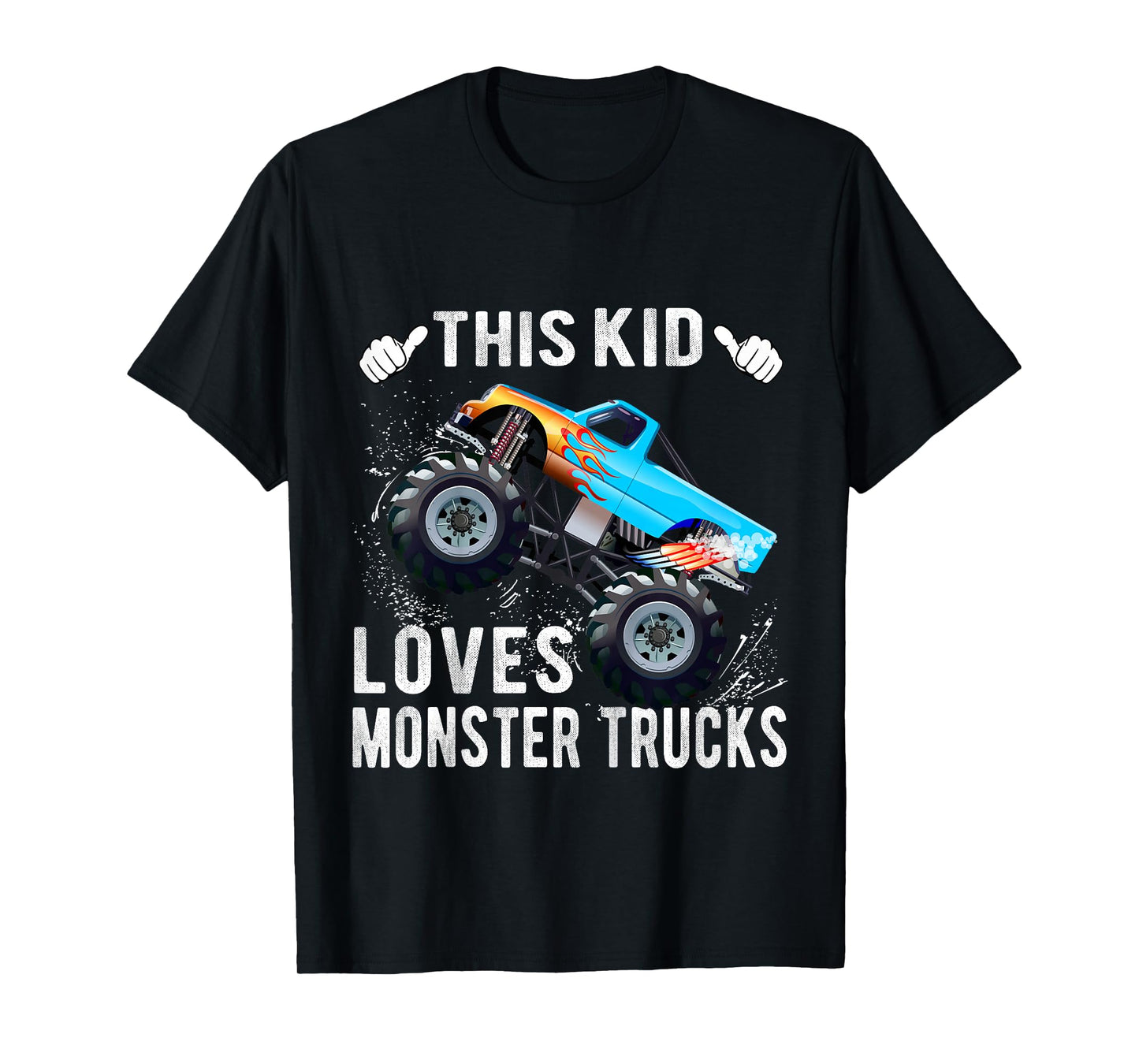 Kids This Kid Loves Monster Trucks Boys and Girls Gift T-Shirt