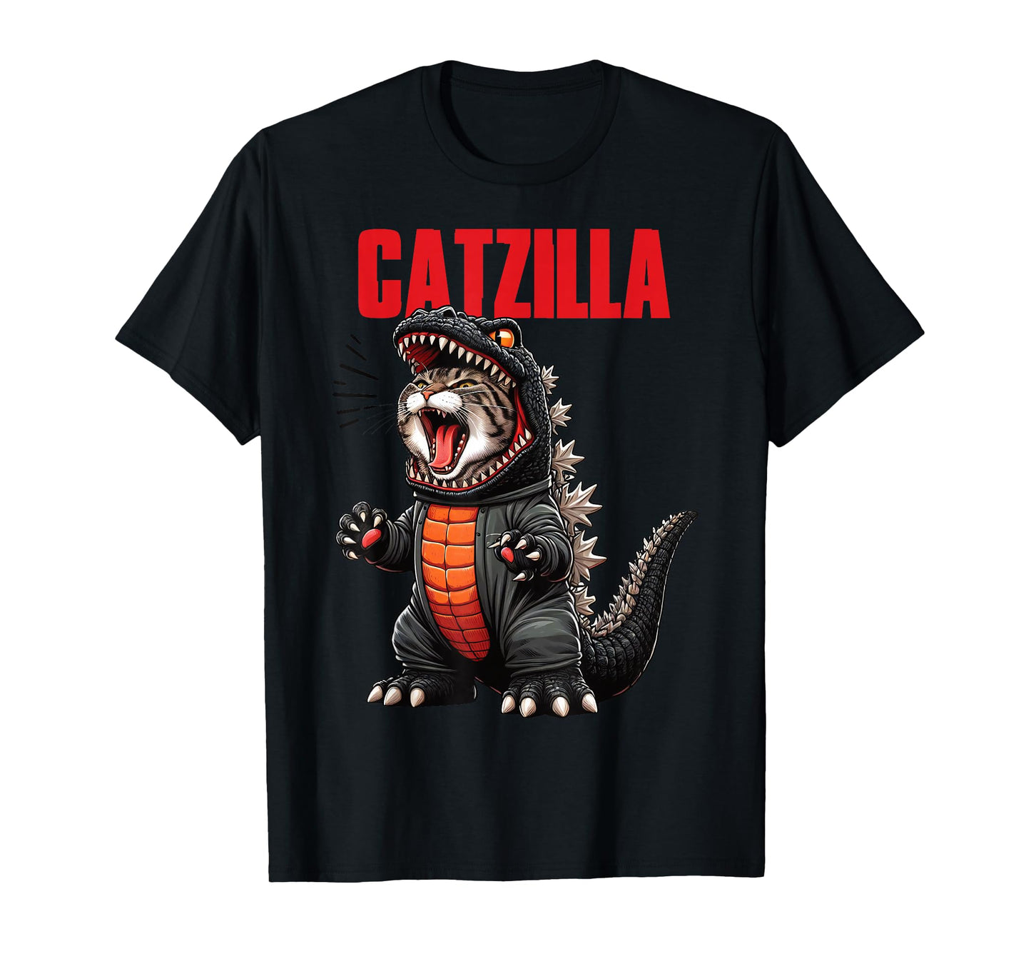 Cute Cat Kitty Catzilla for Cat Moms Cat Dads Pet Lovers T-Shirt