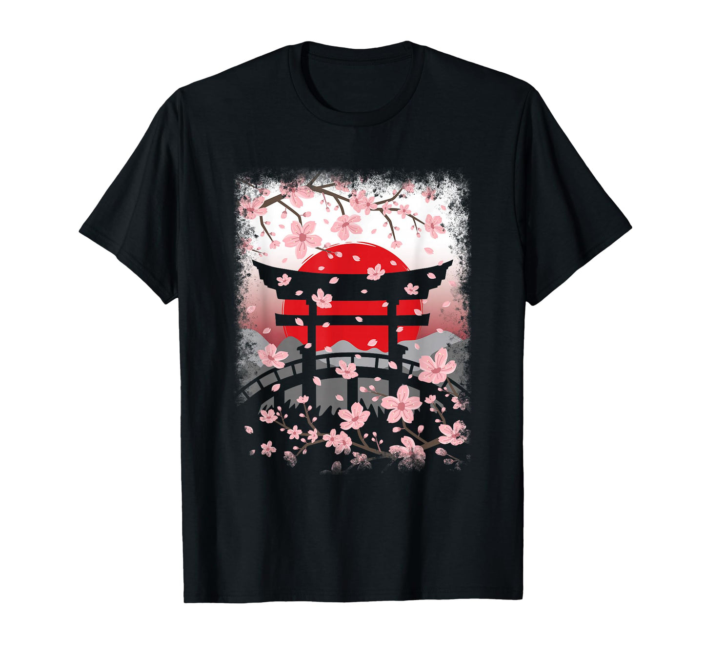 Japanese Sakura Art Cherry Blossom Vintage Japan Men Women T-Shirt