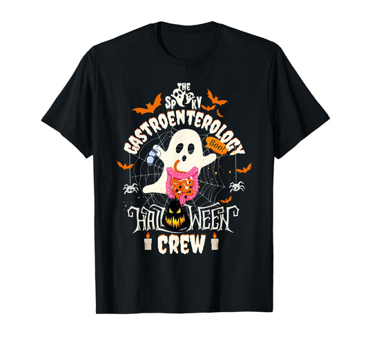 Spooky Gastroenterology Halloween Crew GI Endoscopy Nurse T-Shirt