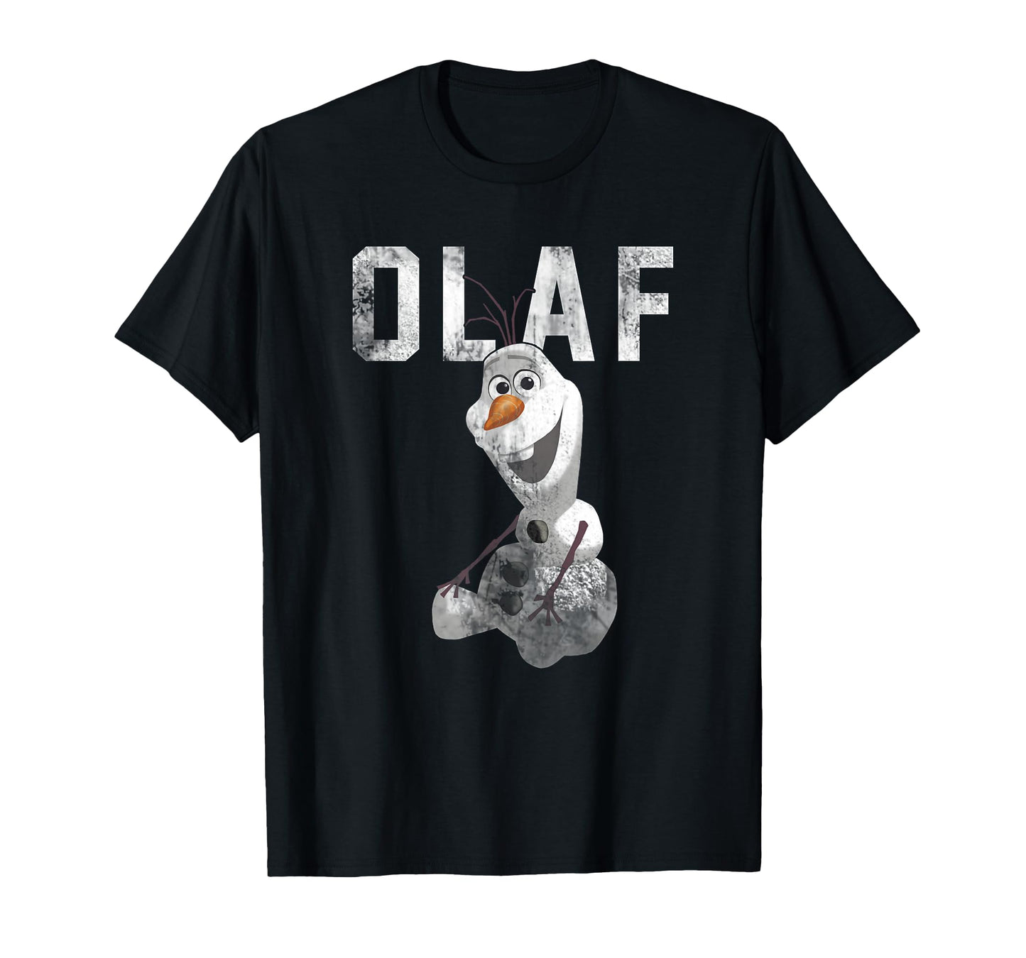 Disney Frozen Cute Olaf Distressed Big Chest Portrait T-Shirt
