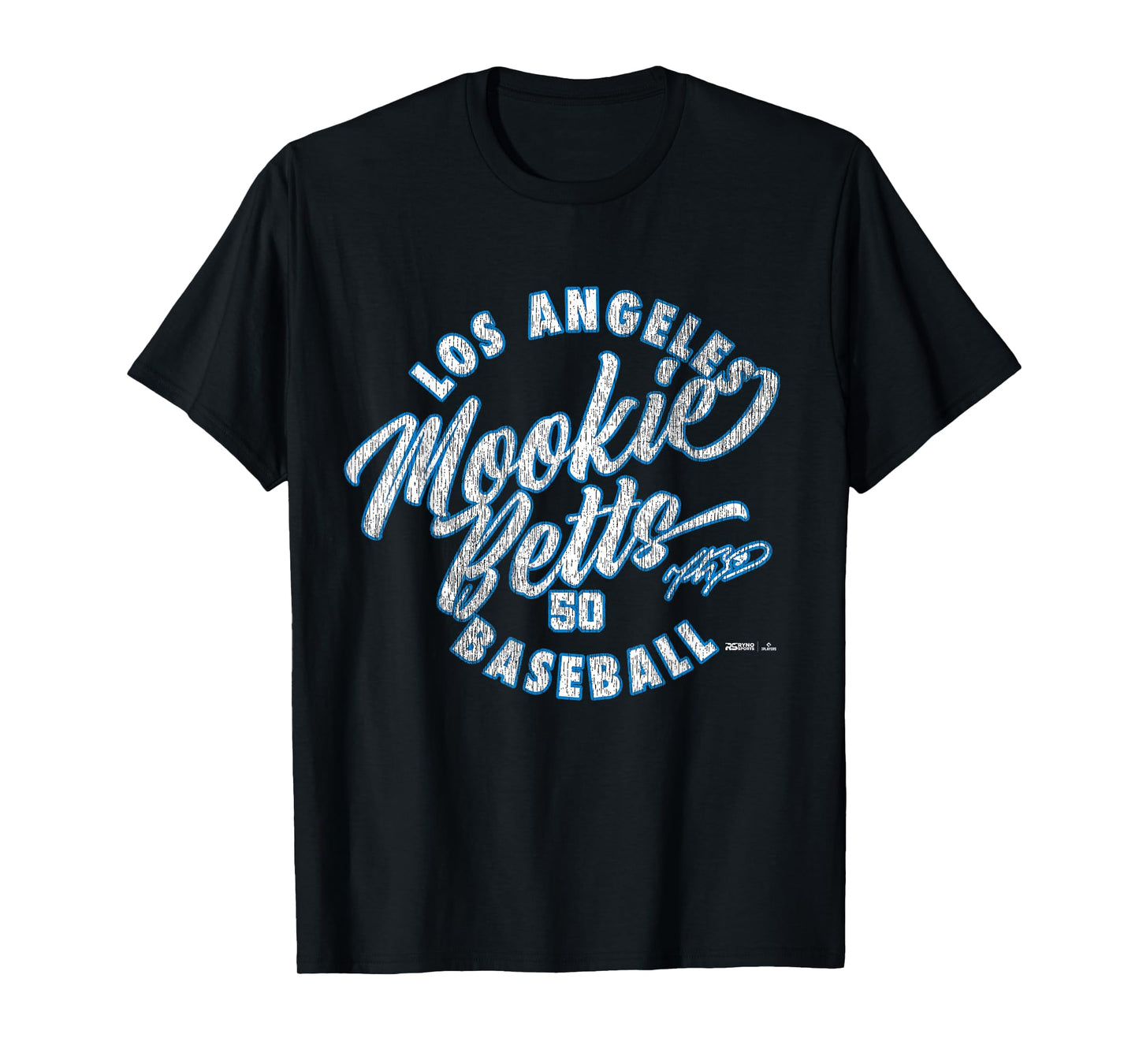 Mookie Betts Los Angeles Baseball Vintage Cursive MLBPA T-Shirt