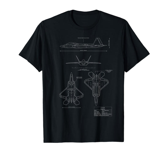 F-22 F22 Raptor Jet Fighter Plane T-Shirt