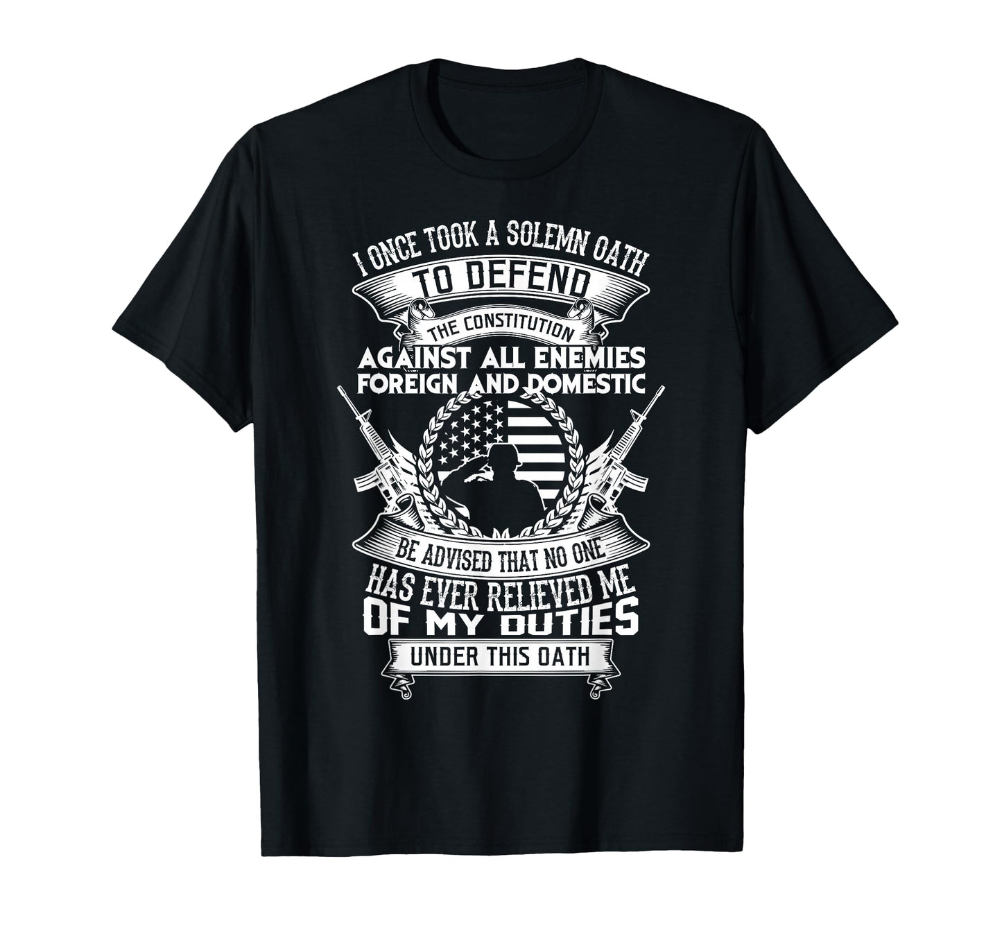 American Oath Defend The Constitution Army Veteran T-Shirt