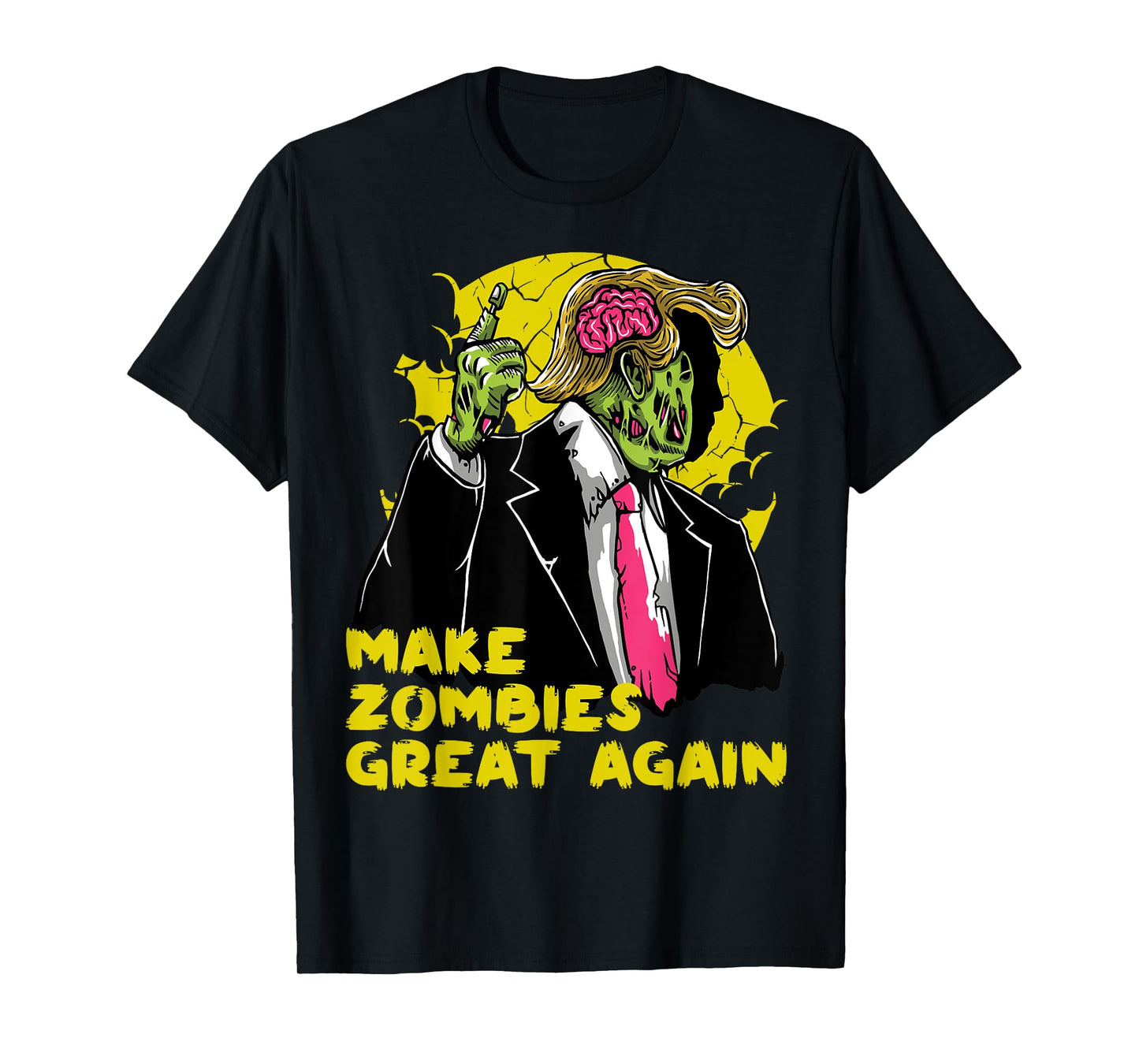 Make Zombies Great Again Funny Trump Zombie Costume Shirt T-Shirt