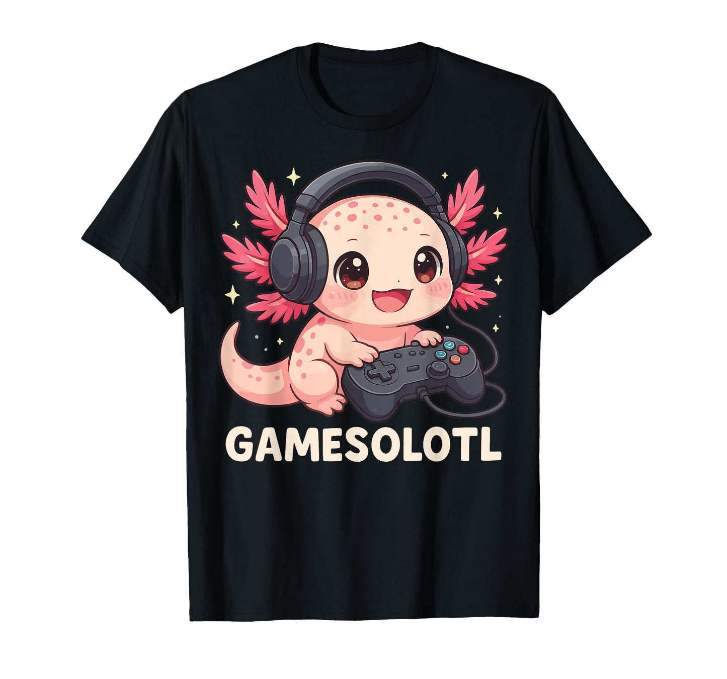 Gamesolotl Axolotl Gamer Gaming Anime T-Shirt