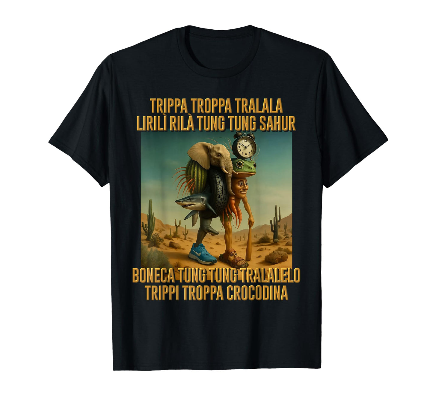 Kids Trending Meme Brainrot Italian Trippa Troppa Tralala T-Shirt