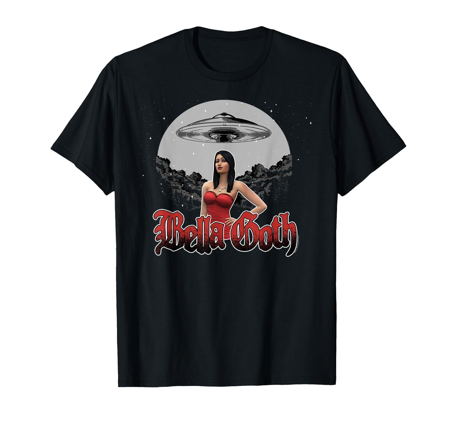 The Sims Bella Goth UFO Video Game T-Shirt