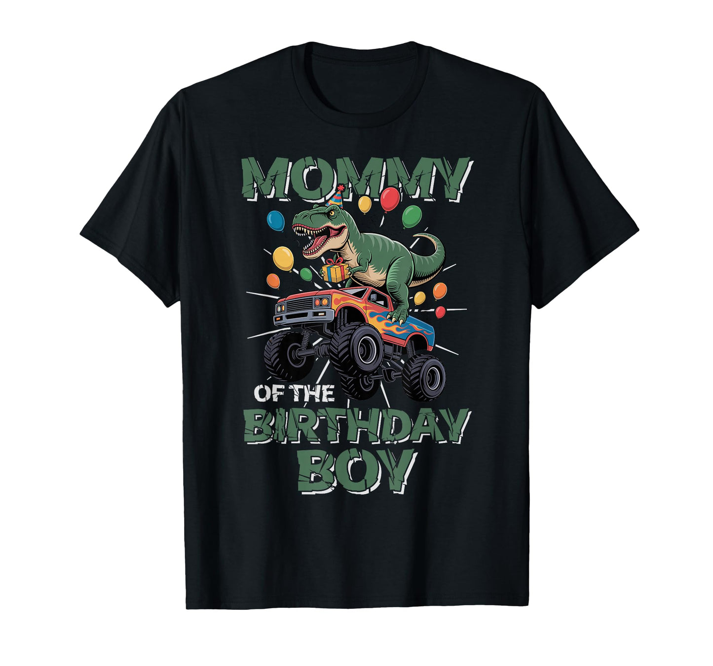 Mommy of The Birthday Party Outfit Monster Truck Mom T-Shirt