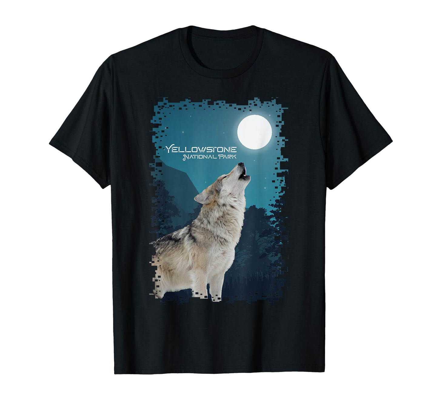 Yellowstone National Park Wolf Souvenir Memorabilia Gift T-Shirt