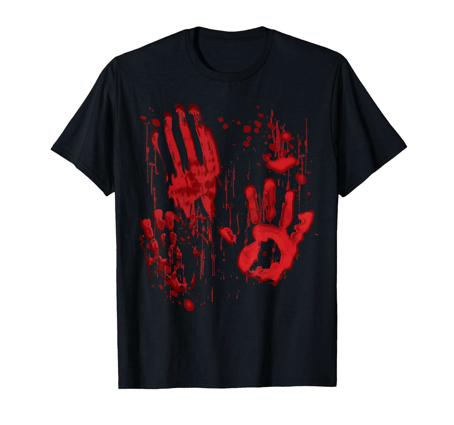 Bloody Blood Splatter Zombie Hands Handprints T-Shirt