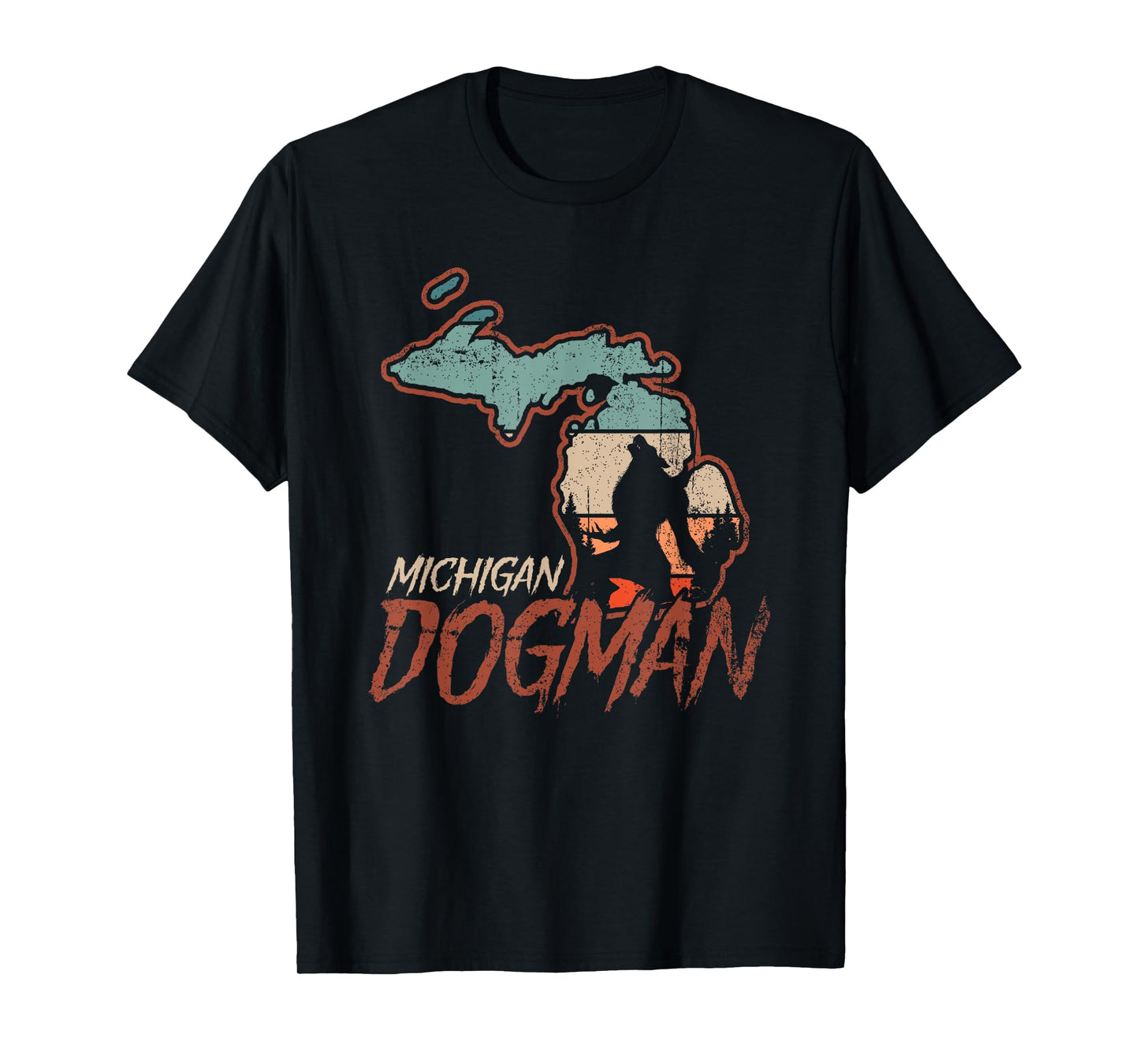 Michigan Dogman Cryptid Society Werewolf Monster T-Shirt