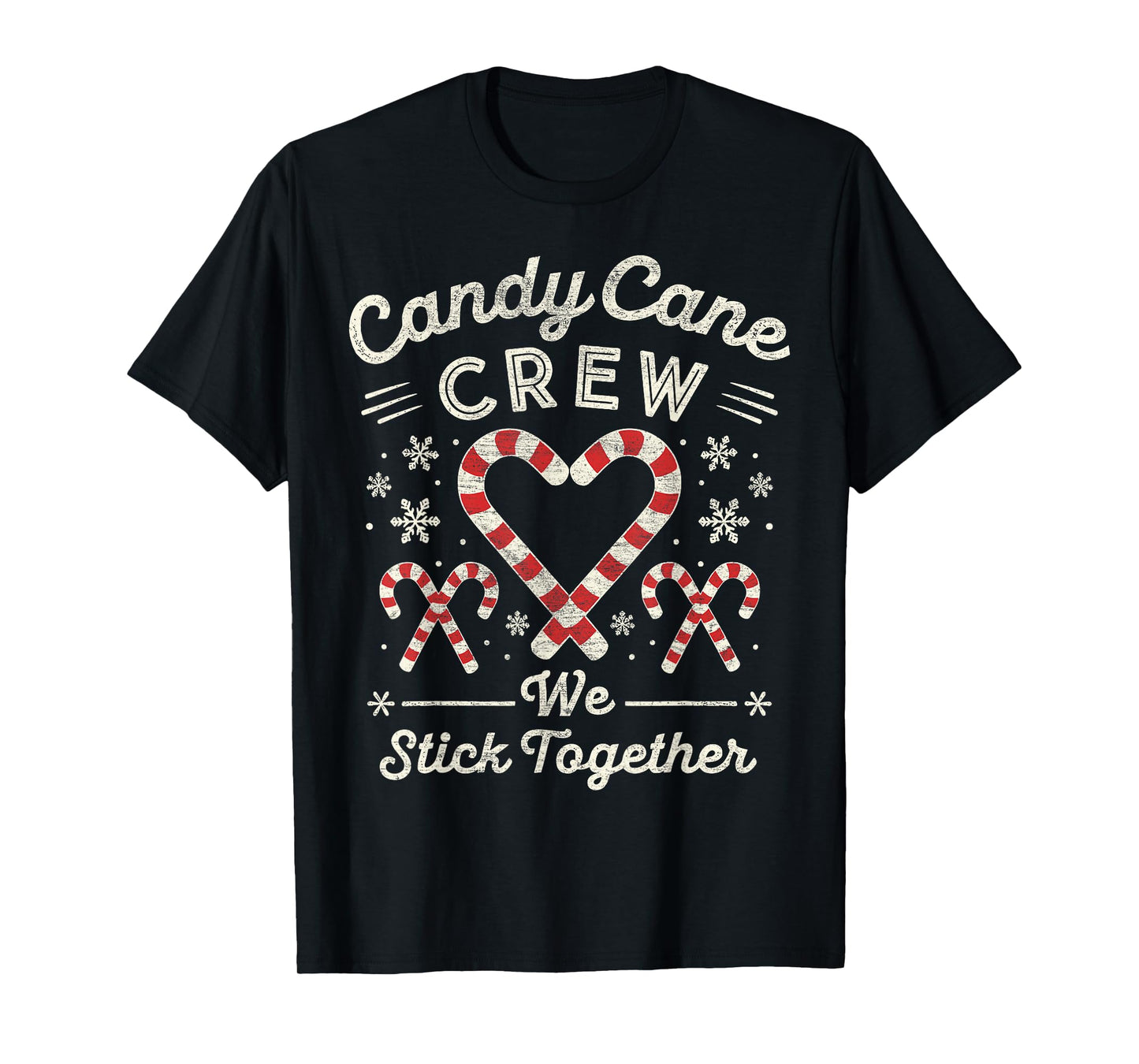 Christmas Candy Cane Heart Holiday Family Matching Pajama PJ T-Shirt