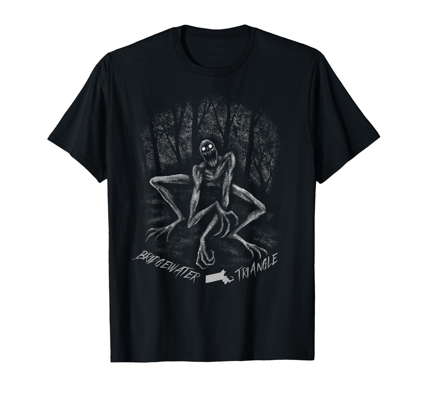 Bridgewater Triangle Massachusetts Haunted Cryptid Souvenir T-Shirt