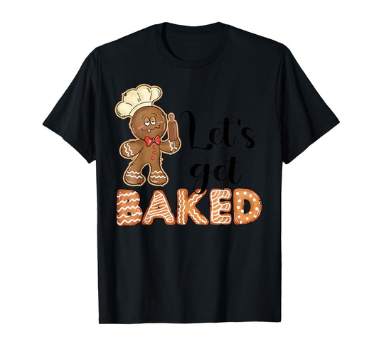 Funny Christmas Gingerbread Chef Baking Team Xmas Unisex-Adults Grey T-Shirt