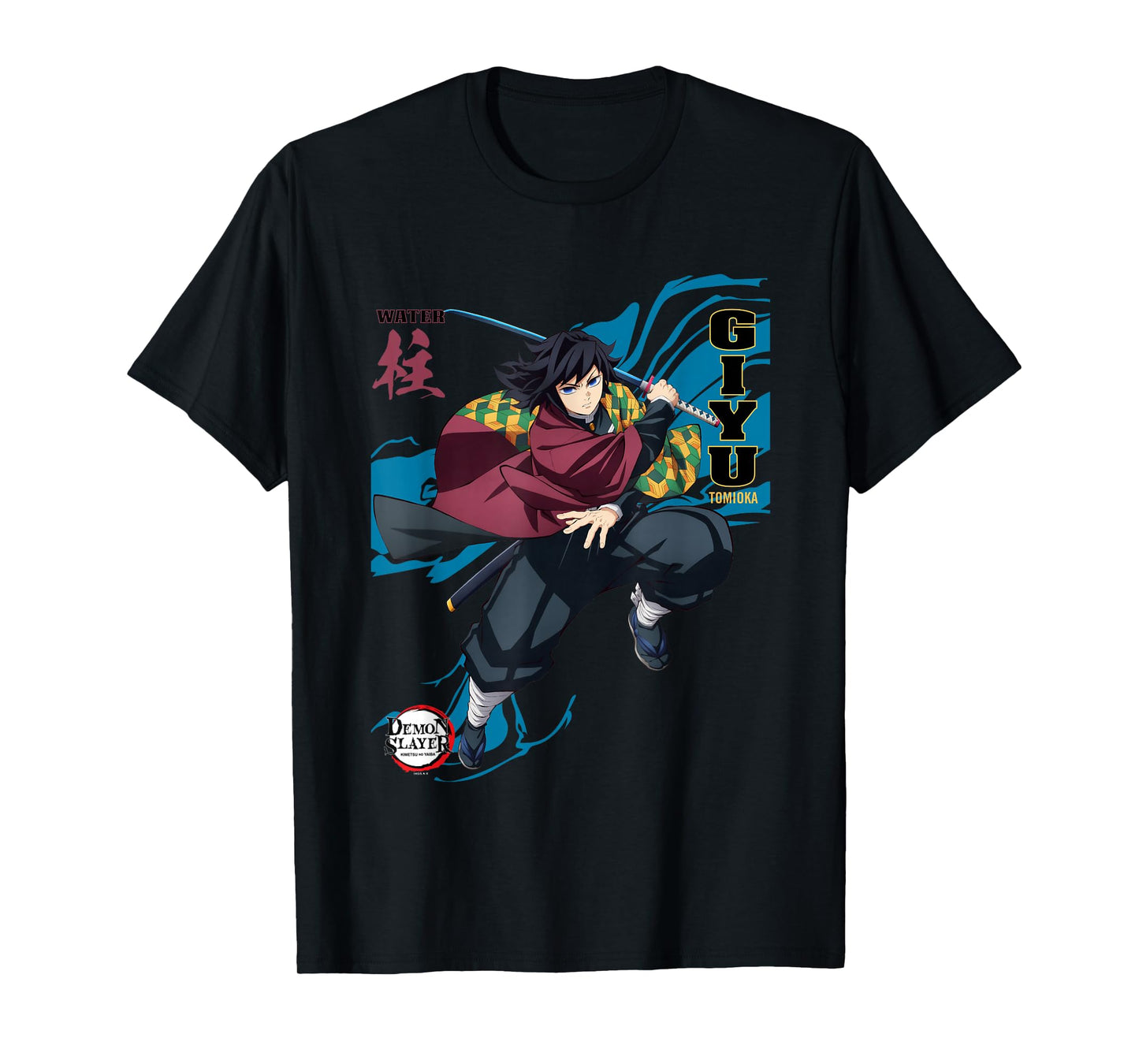 Demon Slayer: Infinity Castle Giyu Tomioka Water Art T-Shirt