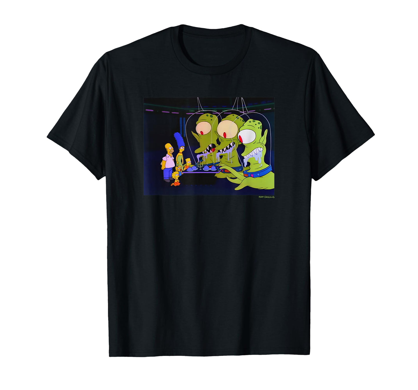 The Simpsons Treehouse Of Horror Alien Halloween V-2 T-Shirt