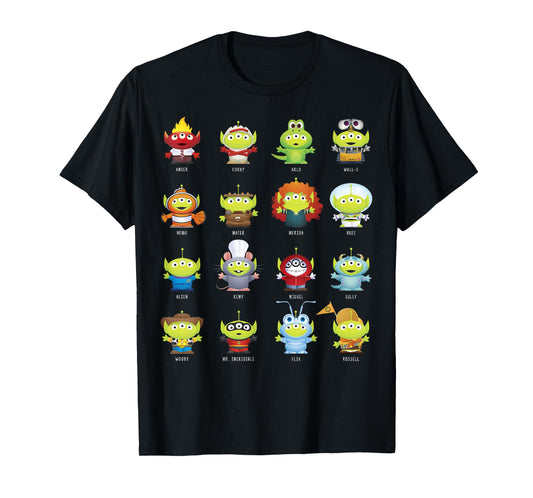 Disney Pixar Aliens Character Costumes T-Shirt