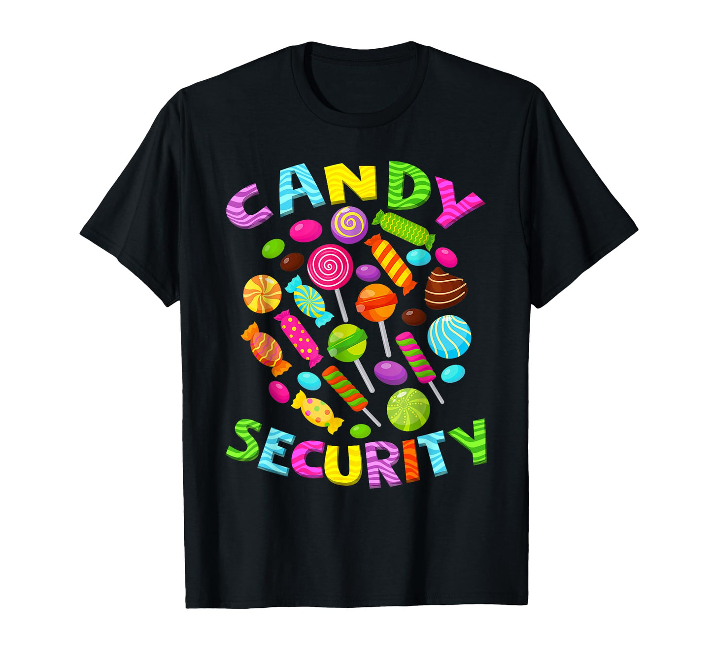 Candy land costumes adult candy land crew candy security T-Shirt