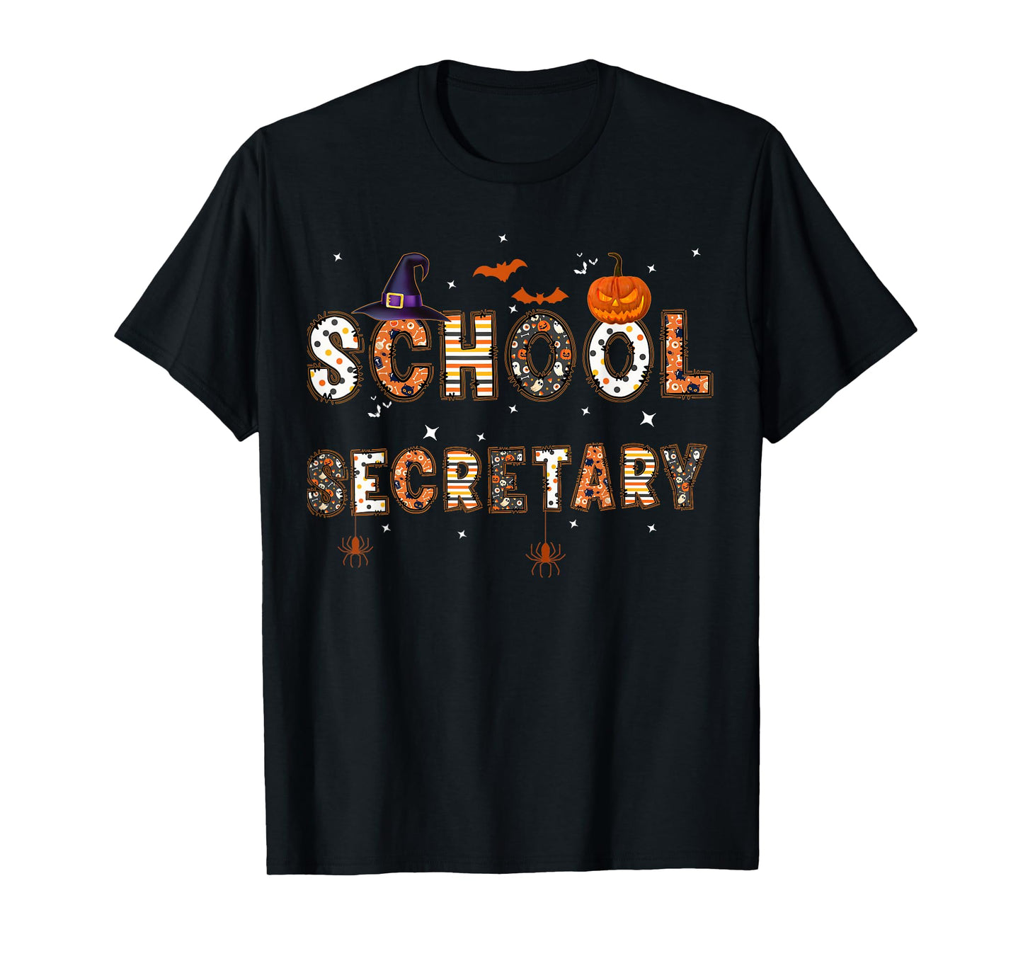 School Secretary Halloween For Scary School Secretary Women T-Shirt