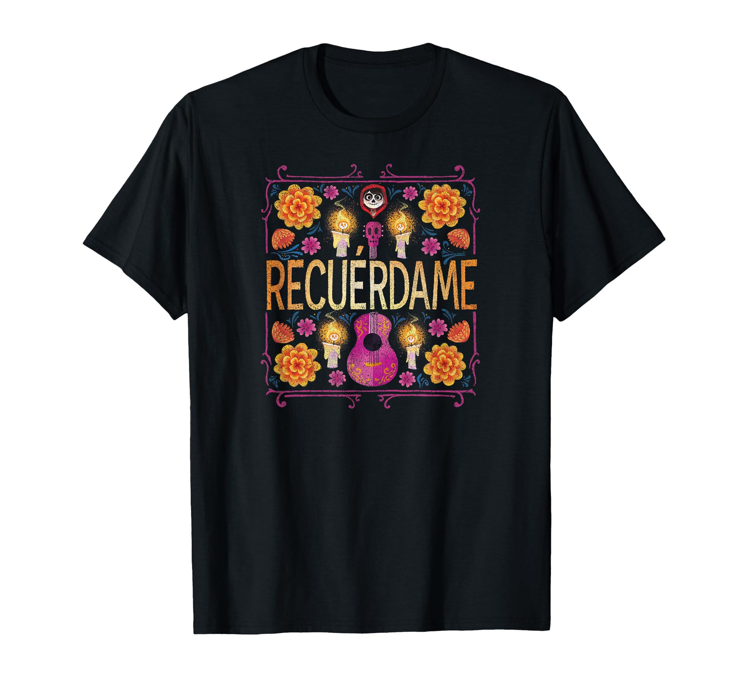 Disney Pixar Coco Recuerdame Needle Point T-Shirt