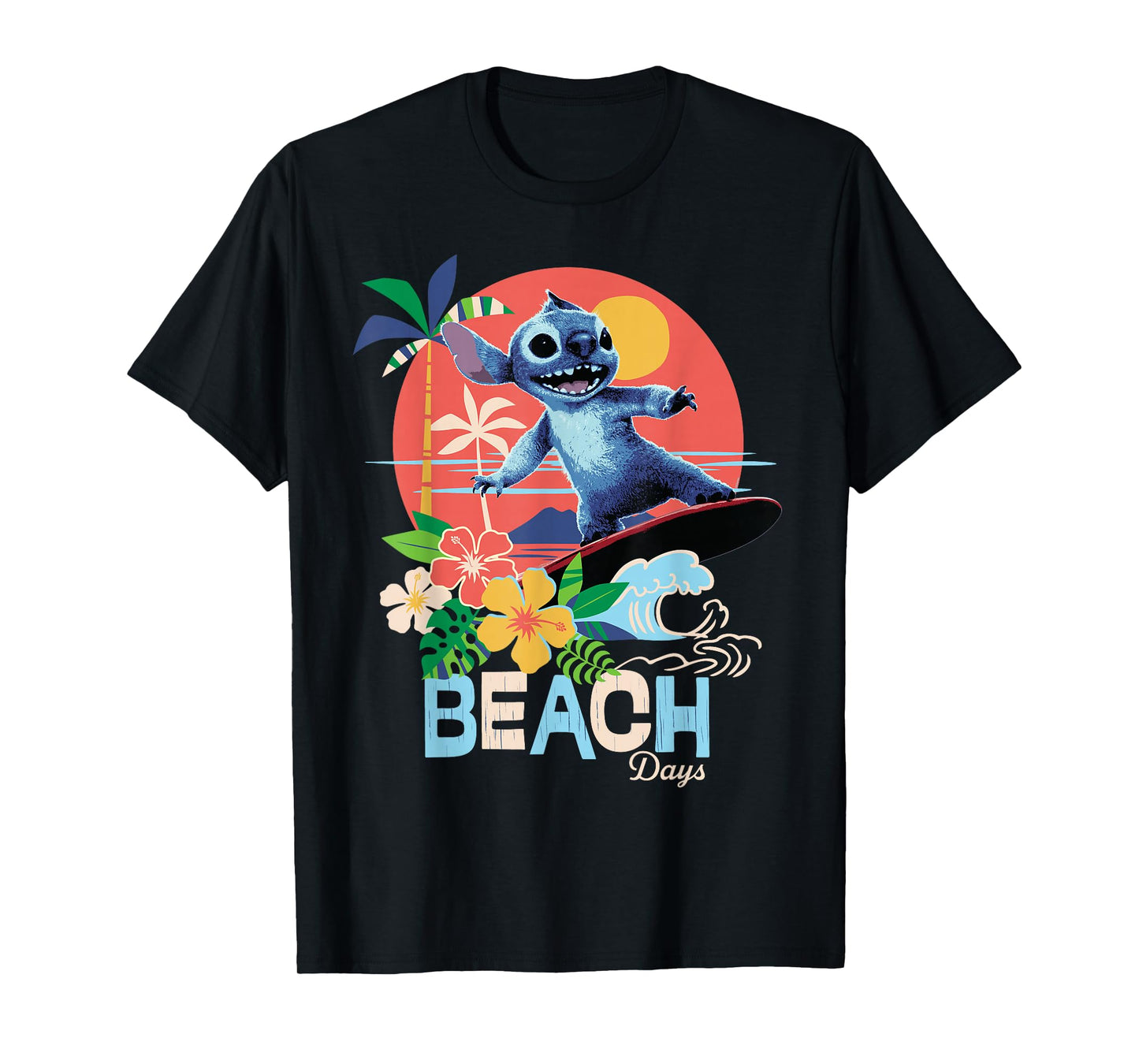 Disney Lilo & Stitch Live-Action Movie Beach Days Surfing T-Shirt