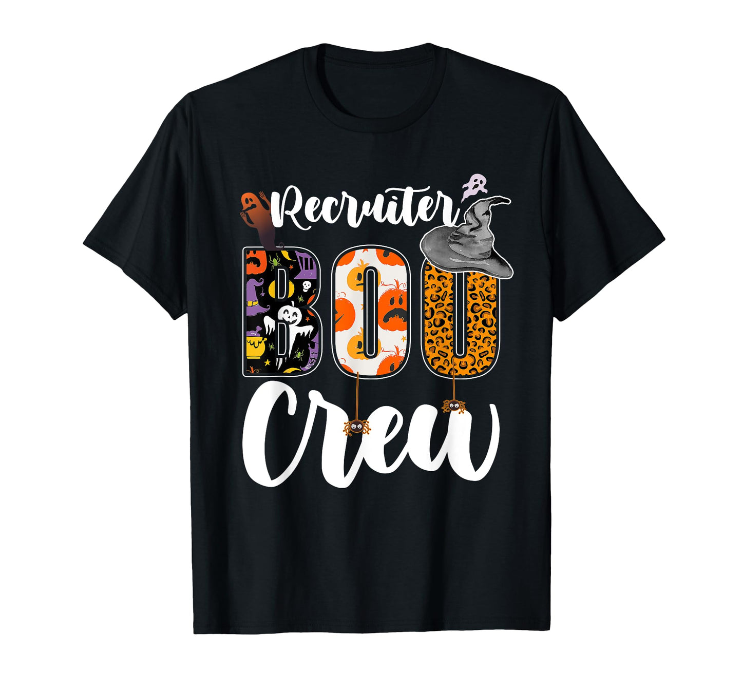 Recruiter Boo Crew Halloween Matching Recruitment Agent T-Shirt