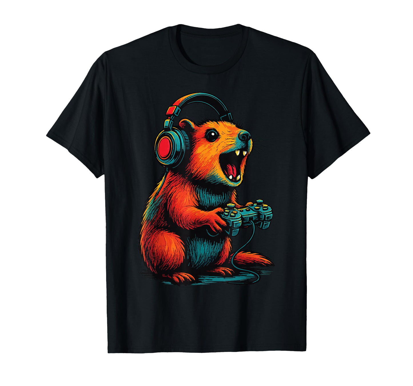 Rock Hyrax Gamer Awawa Video Games Funny T-Shirt