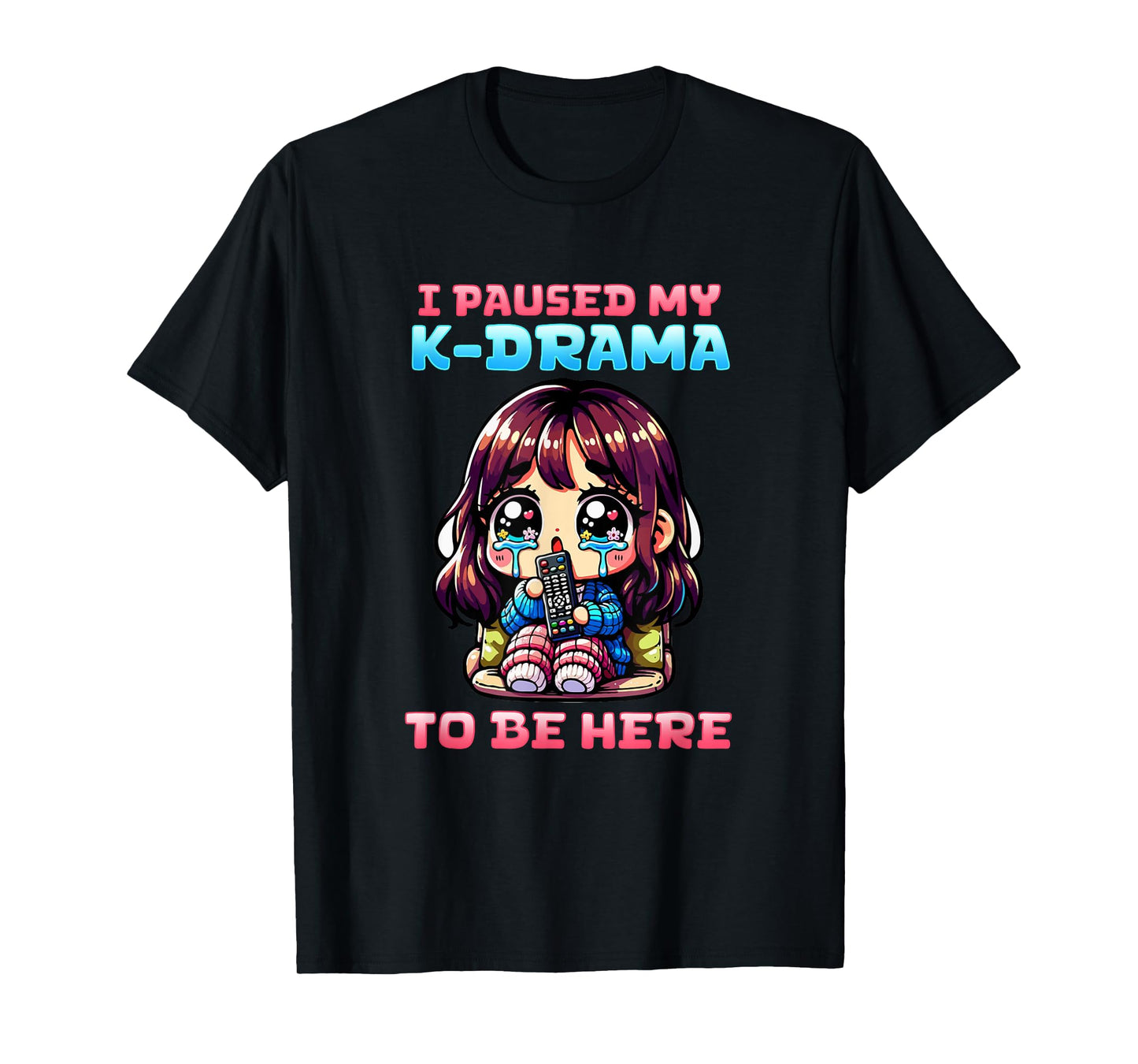 I Paused My K-Drama To Be Here I Finger Heart I Korean Music T-Shirt