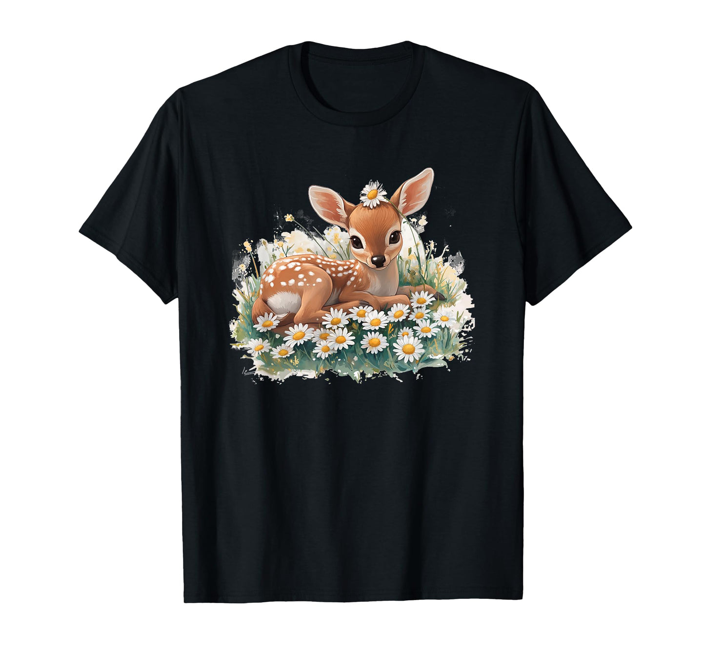 Deer Fawn in Daisies Costume for Boys and Girls T-Shirt