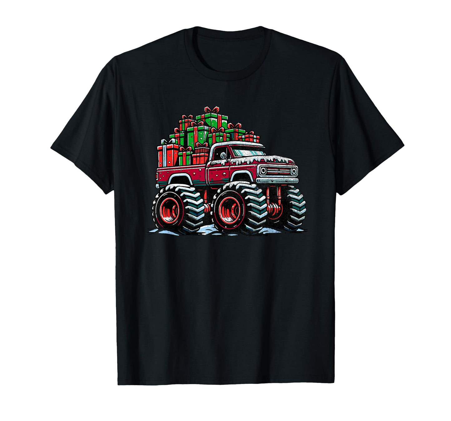Christmas Monster Truck for Boys Kids Monster Truck Lovers T-Shirt