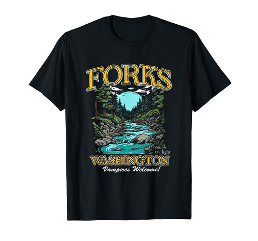 Twilight Forks Washington Vampires Welcome T-Shirt