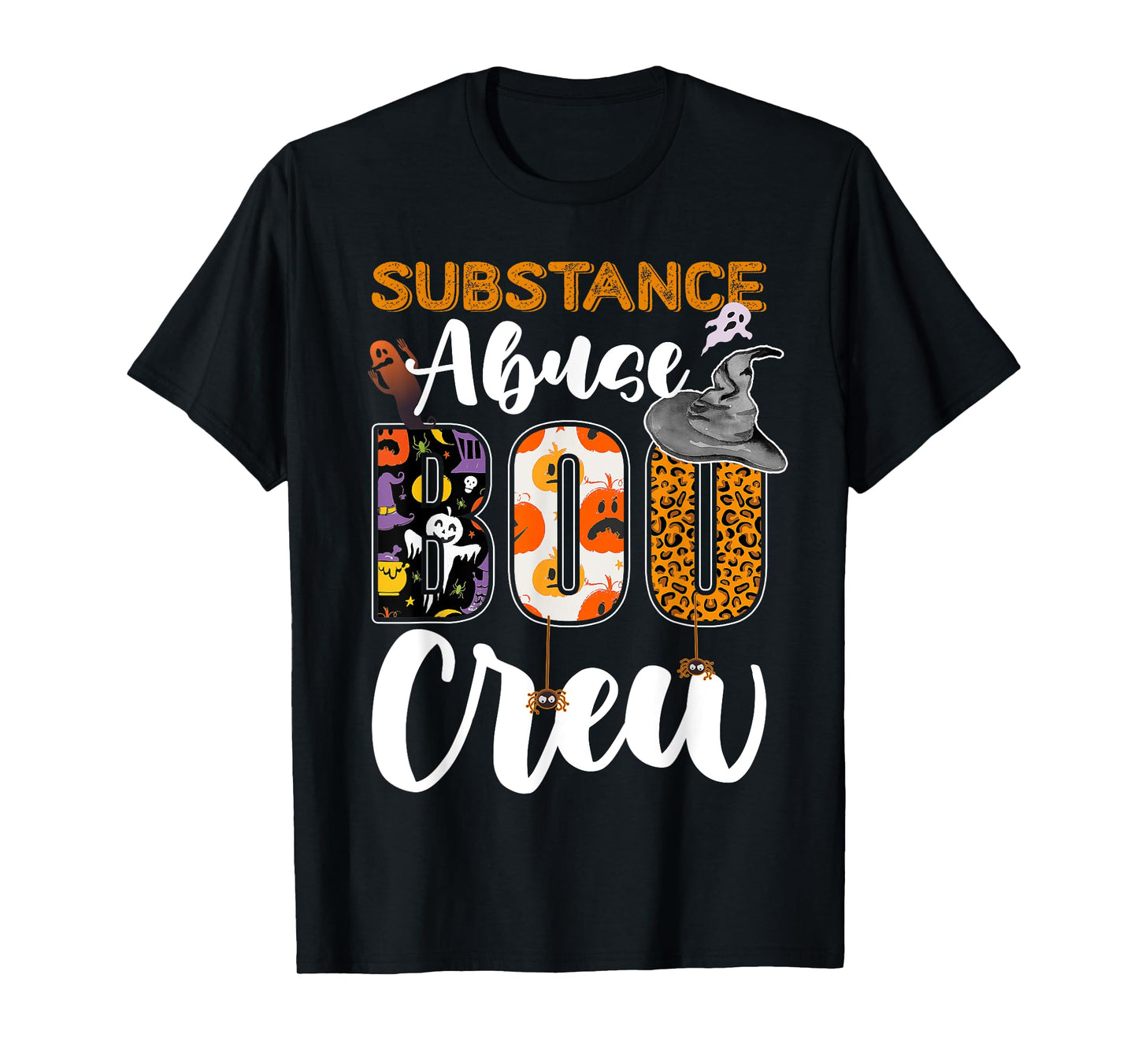 Substance Abuse Boo Crew Halloween Matching Counselor T-Shirt
