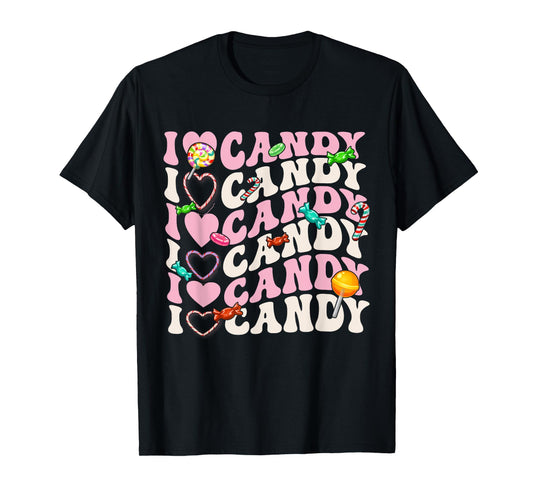 I Love Candy Halloween Party Cute Trick or Treat Candyland T-Shirt