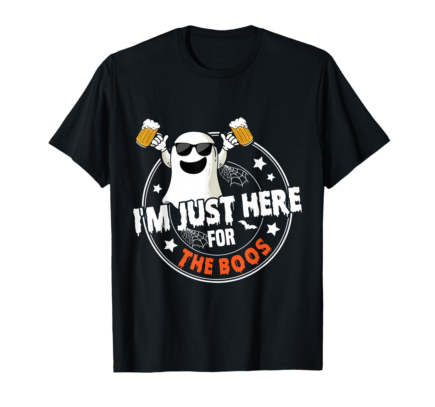 I'm Just Here for The Boos Cute Ghost Halloween Costume T-Shirt