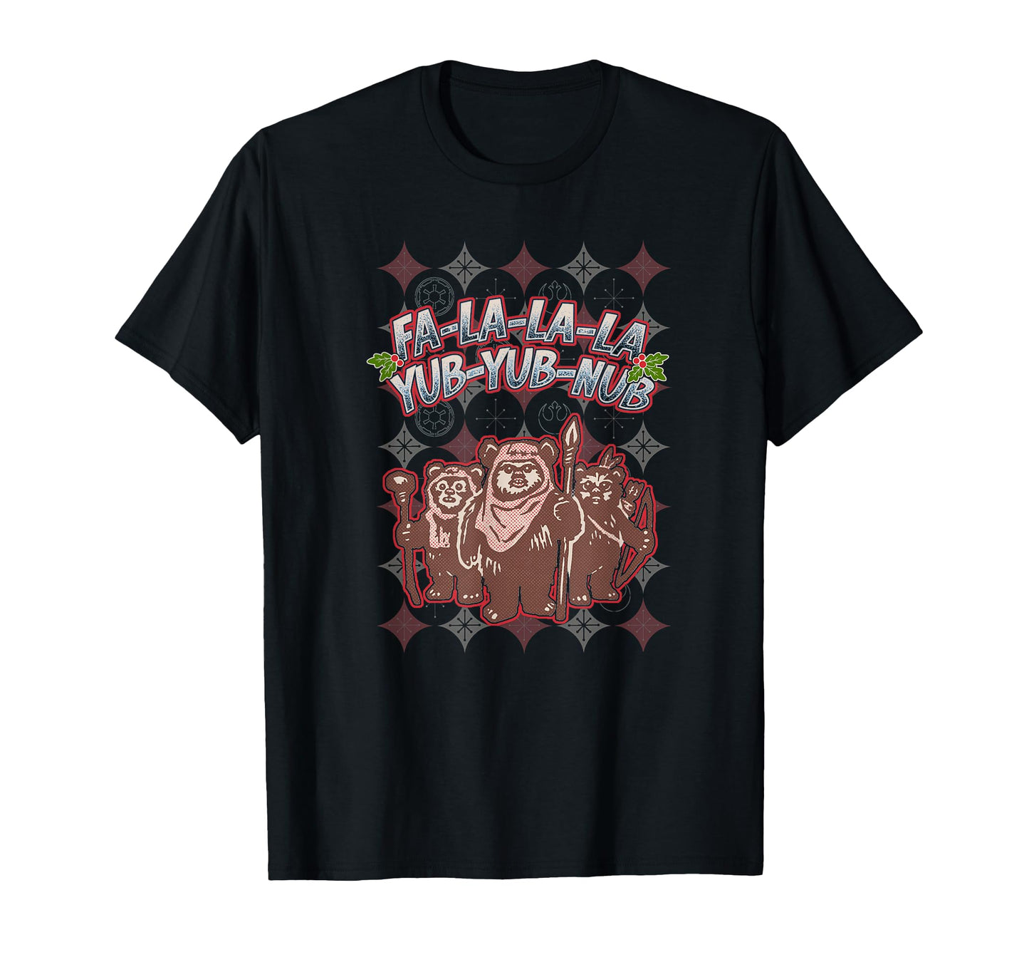Star Wars Christmas Ewoks Fa La La Holiday Sweater T-Shirt